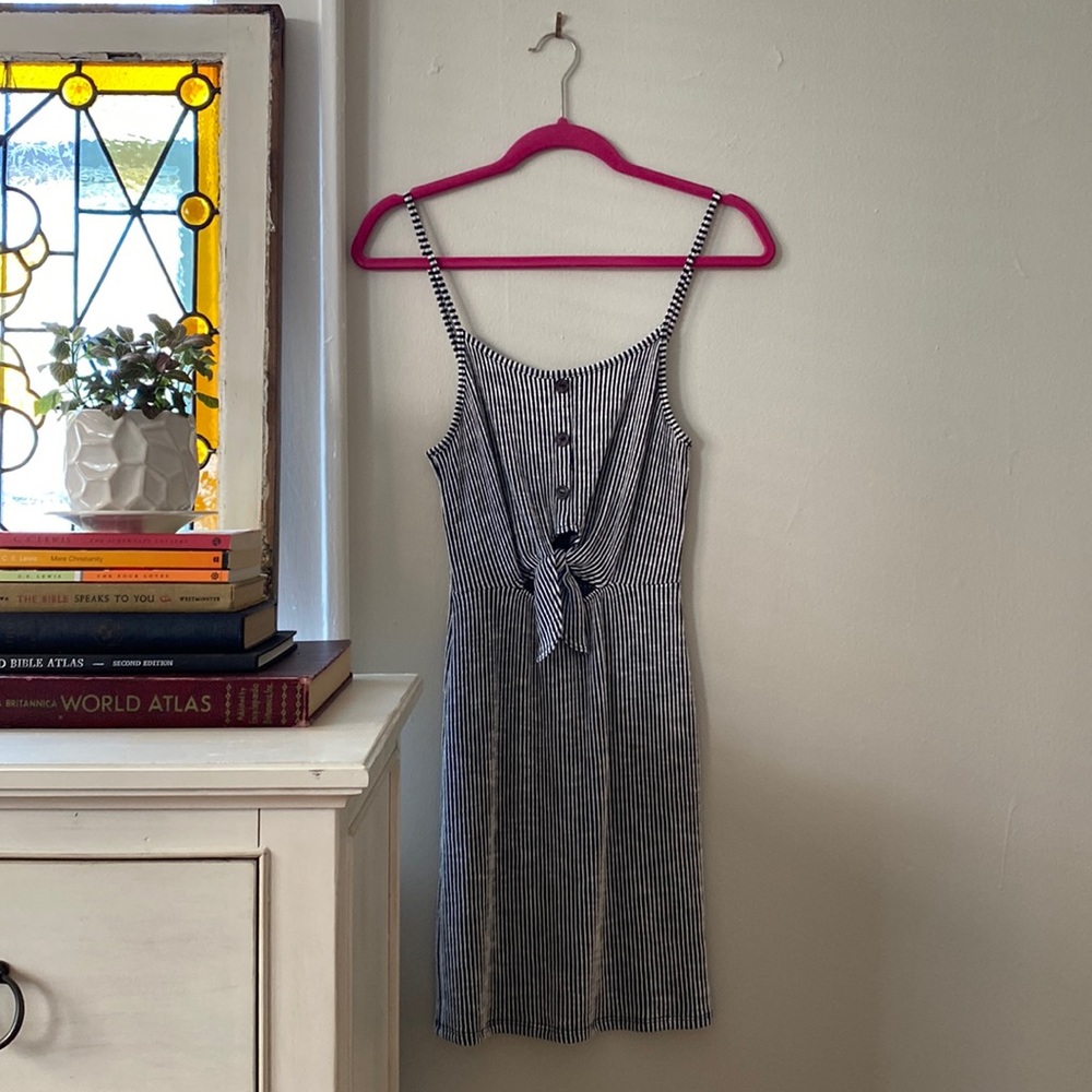 caution to the wind body con strappy sundress!